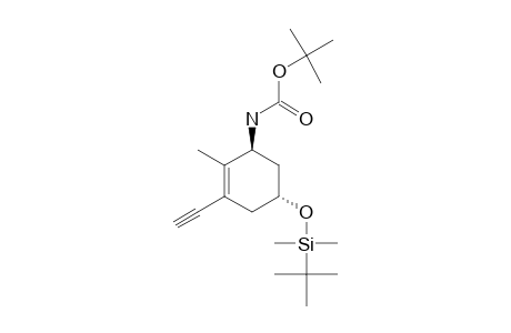 (3S,5R)-3-[(TERT.-BUTOXYCARBONYL)-AMINO]-5-[(TERT.-BUTYLDIMETHYLSILYL)-OXY]-1-ETHYNYL-2-METHYLCYCLOHEX-1-ENE