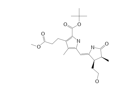 (Z,2RS,3SR)-9-(TERT.-BUTOXYCARBONYL)-2,3-DIHYDRO-3-(2-HYDROXYETHYL)-8-[2-(METHOXYCARBONYL)-ETHYL]-2,7-DIMETHYLDIPYRRIN-1(10H)-ONE