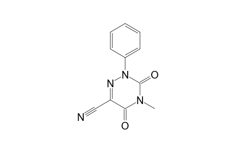 3,5-Diketo-4-methyl-2-phenyl-1,2,4-triazine-6-carbonitrile