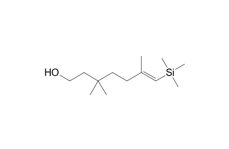 3,3-Dimethyl-6-methyl-7-(trimethylsilyl)-5(E)-1,6-hepten-1-ol