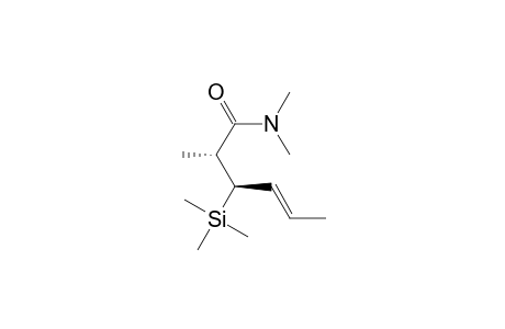 4-Hexenamide, N,N,2-trimethyl-3-(trimethylsilyl)-, [R*,R*-(E)]-(.+-.)-