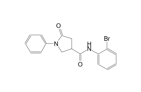 N-(2-Bromophenyl)-5-oxo-1-phenyl-3-pyrrolidinecarboxamide