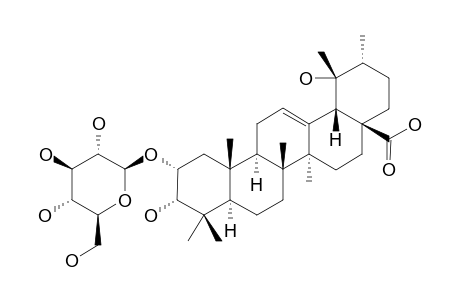 2-O-BETA-D-GLUCOPYRANOSYLOXY-3-ALPHA,19-ALPHA-DIHYDROXY-URSOLIC-ACID