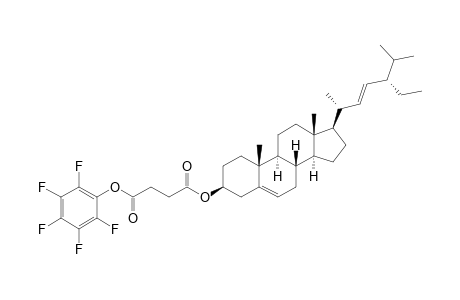 (PENTAFLUOROPHENYL)-[(3-BETA,22E)-STIGMASTA-5,22-DIEN-3-YLOXY]-SUCCINATE