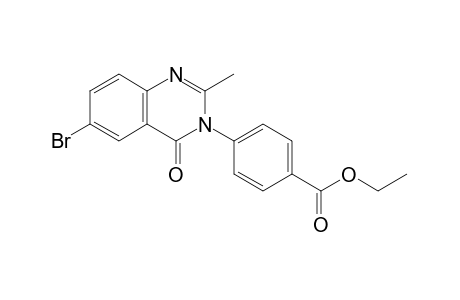 p-(6-bromo-3,4-dihydro-2-methyl-4-oxo-3-quinazolinyl)benzoic acid, ethyl ester