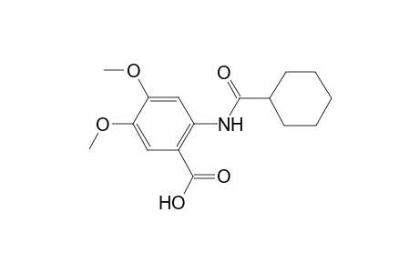 2-[(Cyclohexylcarbonyl)amino]-4,5-dimethoxybenzoic acid