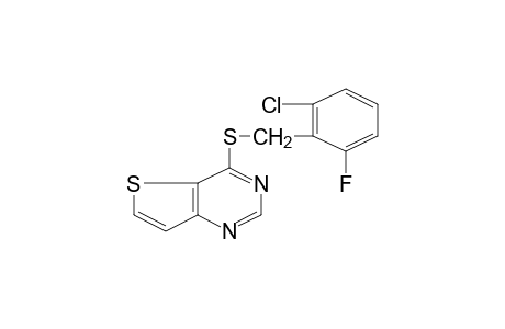 4-[(2-CHLORO-6-FLUOROBENZYL)THIO]THIENO[3,2-d]PYRIMIDINE