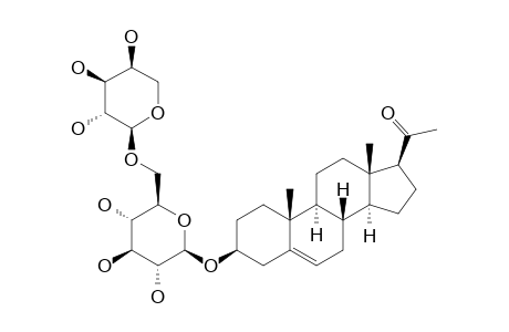 PREGNANOLONE_BETA-D-APIOSYL-(1->6)-BETA-D-GLUCOSIDE