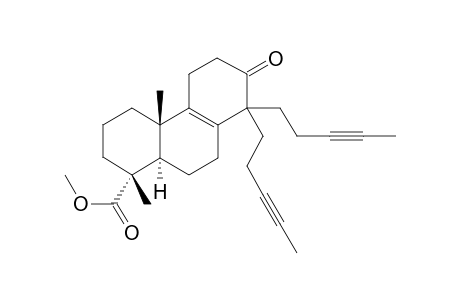 METHYL-13-OXO-14,14-BIS-(3-PENTYNYL)-PODOCARP-8-EN-18-OATE