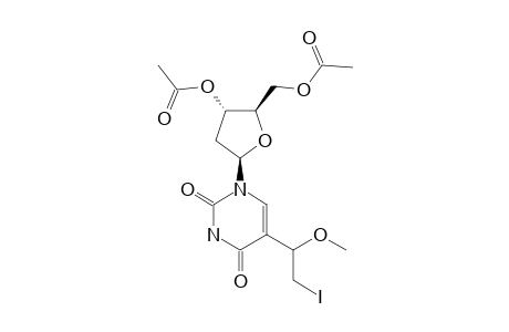 5-(1-METHOXY-2-JODOETHYL)-3',5'-DI-O-ACETYL-2'-DEOXYURIDINE;DIASTEREOMER-#1