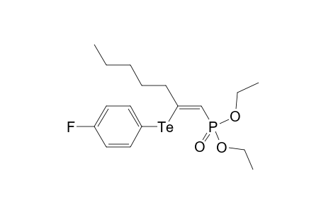 (Z)-1-(Diethoxyphosphonato)-2-(4-fluorophenyltelluryl)-1-heptene