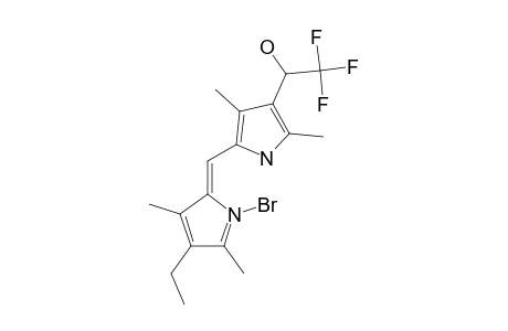 2,3-DIMETHYL-4-(2,2,2-TRIFLUOROETHYL-1-HYDROXY)-5-(3,5-DIMETHYL-4-ETHYLPYRROL-YLMETHYLIDENE)-PYRROLE-HYDROBROMIDE