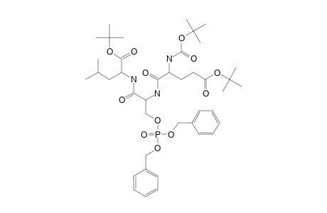 N-(ALPHA)-(TERT.-BUTOXYCARBONYL)-O-(TERT.-BUTYL)-GLUTAMYL-O-(DIBENZYLPHOSPHONO)-SERYLLEUCINE-TERT.-BUTYLESTER