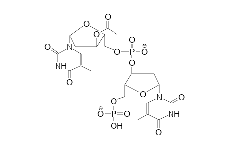 3'-O-(3'-O-ACETYLTHYMIDIN-5'-YLPHOSPHORYL)THYMIDIN-5'-PHOSPHATE,DIANION