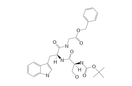 TERT.-BUTOXYCARBONYL-L-SERYL-L-TRYPTOPHYLGLYCINE-BENZYLESTER