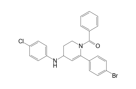 1-Benzoyl-6-(4-bromophenyl)-4-(4-chlorophenyl)amino-1,2,3,4-tetrahydropyridine