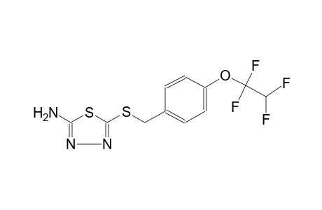 5-{[4-(1,1,2,2-tetrafluoroethoxy)benzyl]sulfanyl}-1,3,4-thiadiazol-2-amine