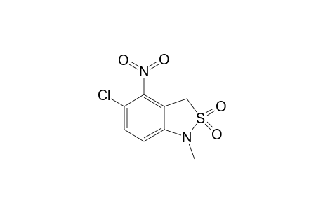 5-Chloro-4-nitro-1-methyl-2,1-benzisothiazoline 2,2-dioxide