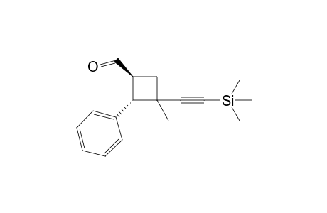 rac-(1S,2S)-3-Methyl-2-phenyl-3-[(3-trimethylsilyl)ethynyl]cyclobutane-1-carbaldehyde