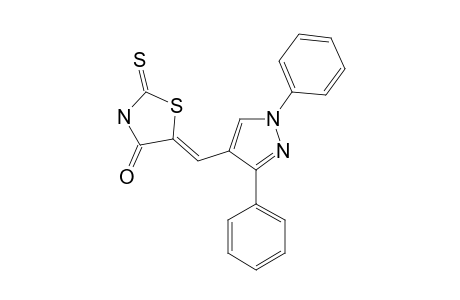 (Z)-5-[(1,3-DIPHENYL-1H-PYRAZOL-4-YL)-METHYLIDENE]-2-THIOXOTHIAZOLIDIN-4-ONE