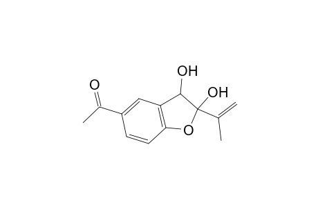 1-(2,3-dihydroxy-2-isopropenyl-3H-benzofuran-5-yl)ethanone