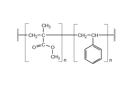 Methyl methacrylate-styrene copolymer