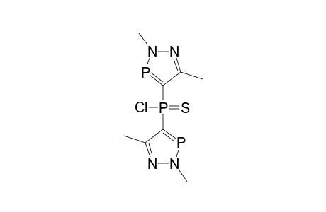 BIS-(2,5-DIMETHYL-2H-1,2,3-SIGMA(2)-DIAZAPHOSPHOL-4-YL)-THIOPHOSPHORYLCHLORIDE