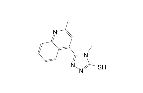 4-methyl-5-(2-methyl-4-quinolinyl)-4H-1,2,4-triazole-3-thiol