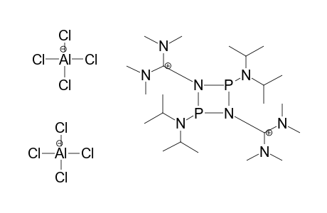 2,4-BIS(DIISOPROPYLAMINO)-1,3-BIS[BIS(DIMETHYLAMINO)METHYL]-1,3,2,4-DIAZADIPHOSPHETIDINONIUM BIS(TETRACHLOROALUMINATE)