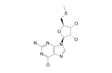 HAMIGUANOSINOL;5'-DEOXY-5'-METHYLTHIO-6-HYDROXY-GUANOSINE