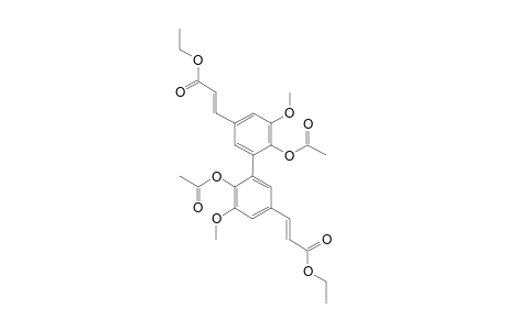 4,4'-DI-O-ACETYL-[9,9'-13C]-(E,E)-5-5'-DEHYDRODIFERULIC-ACID-DIETHYLESTER-{}