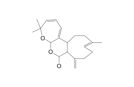 (5AR*,7R*,7AS*11E,14AR*)-4,4,12-TRIMETHYL-8-METHYLENE-4,5A,7,7A,8,9,10,13,14,14A-DECAHYDROCYCLONONA [4,5]-PYRANO [2,3-B] OXEPIN-7-OL