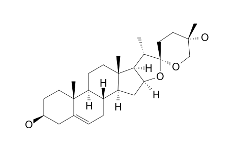 (25R)-ISONUATIGENIN;(25R)-3-BETA,25-DIHYDROXY-SPIROSTAN-5-ENE