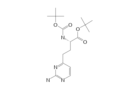 (S)-ALPHA-TERT.-BUTOXYCARBONYLAMINO-GAMMA-(2-AMINOPYRIMIDIN-4-YL)-BUTYRIC-ACID-ALPHA-TERT.-BUTYLESTER