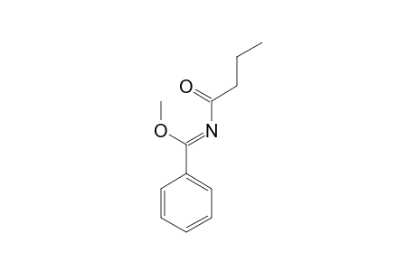 METHYL-N-BUTYRYL-BENZENE-CARBOXIMIDOATE