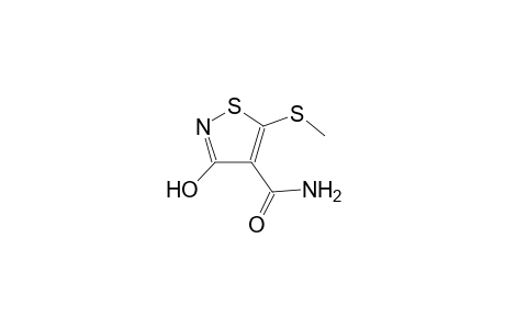 3-hydroxy-5-(methylsulfanyl)-4-isothiazolecarboxamide