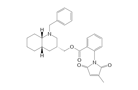 [(3R,4aS,8aS)-1-Benzyldecahydroquinolin-3-yl]methyl 2-(3-Methyl-2,5-dioxo-2,5-dihydro-1H-pyrrol-1-yl)benzoate