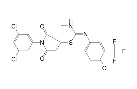 carbamimidothioic acid, N-[4-chloro-3-(trifluoromethyl)phenyl]-N'-[(Z)-methyl]-, 1-(3,5-dichlorophenyl)-2,5-dioxo-3-pyrrolidinyl ester