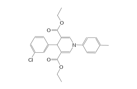 Diethyl 4-(3-chlorophenyl)-1-(4-methylphenyl)-1,4-dihydro-3,5-pyridinedicarboxylate