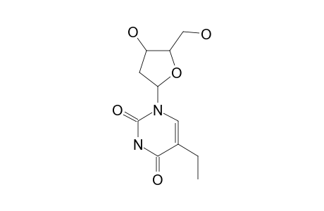 1-(2-DEOXY-BETA-D-LYXOFURANOSYL)-5-ETHYLURACIL