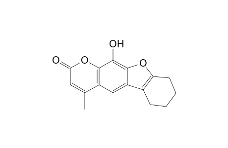 11-hydroxy-4-methyl-6,7,8,9-tetrahydro-[1]benzofuro[3,2-g]chromen-2-one