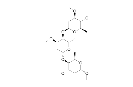 ADOLIGOSE-E;BETA-OLEANDROPYRANOSYL-(1->4)-O-BETA-CYMAROPYRANOSYL-(1->4)-O-ALPHA-SARMENTOSE