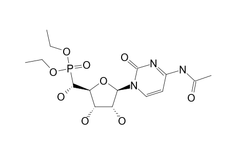 DIETHYL-[1'-((5'S)-HYDROXY-BETA-D-RIBO-PENTA-1',4'-FURANOSYL)-N(4)-ACETYL-CYTOSYL]-5'-PHOSPHONATE