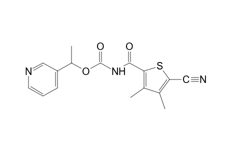 (5-cyano-3,4-dimethyl-2-thenoyl)carbamic acid, 1-(3-pyridyl)ethyl ester