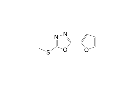 2-(2-furyl)-5-(methylthio)-1,3,4-oxadiazole