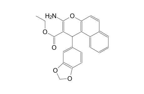 ethyl 3-amino-1-(1,3-benzodioxol-5-yl)-1H-benzo[f]chromene-2-carboxylate