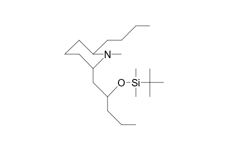 trans-6-Butyl-2-(2-[T-butyl-dimethyl-silyloxy]-pentyl)-1-methyl-piperidine