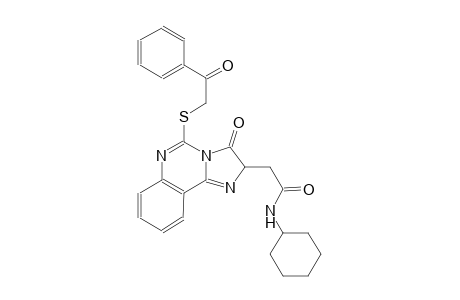 N-cyclohexyl-2-{3-oxo-5-[(2-oxo-2-phenylethyl)sulfanyl]-2,3-dihydroimidazo[1,2-c]quinazolin-2-yl}acetamide