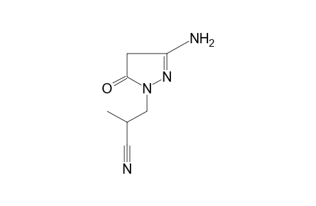 3-amino-alpha-methyl-5-oxo-2-pyrazoline-1-acetonitrile