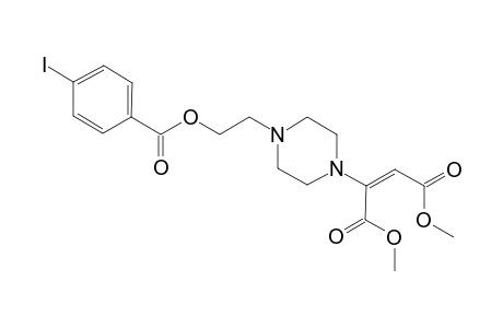 1-[2-(4-Iodobenzoyloxyl)eth-1-yl]-4-[(E)-1,2-(dimethoxycarbonyl)ethen-1-yl]piperazine